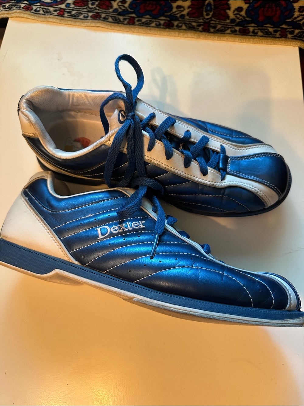 Dexter Groove Navy Blue and White Bowling Shoes